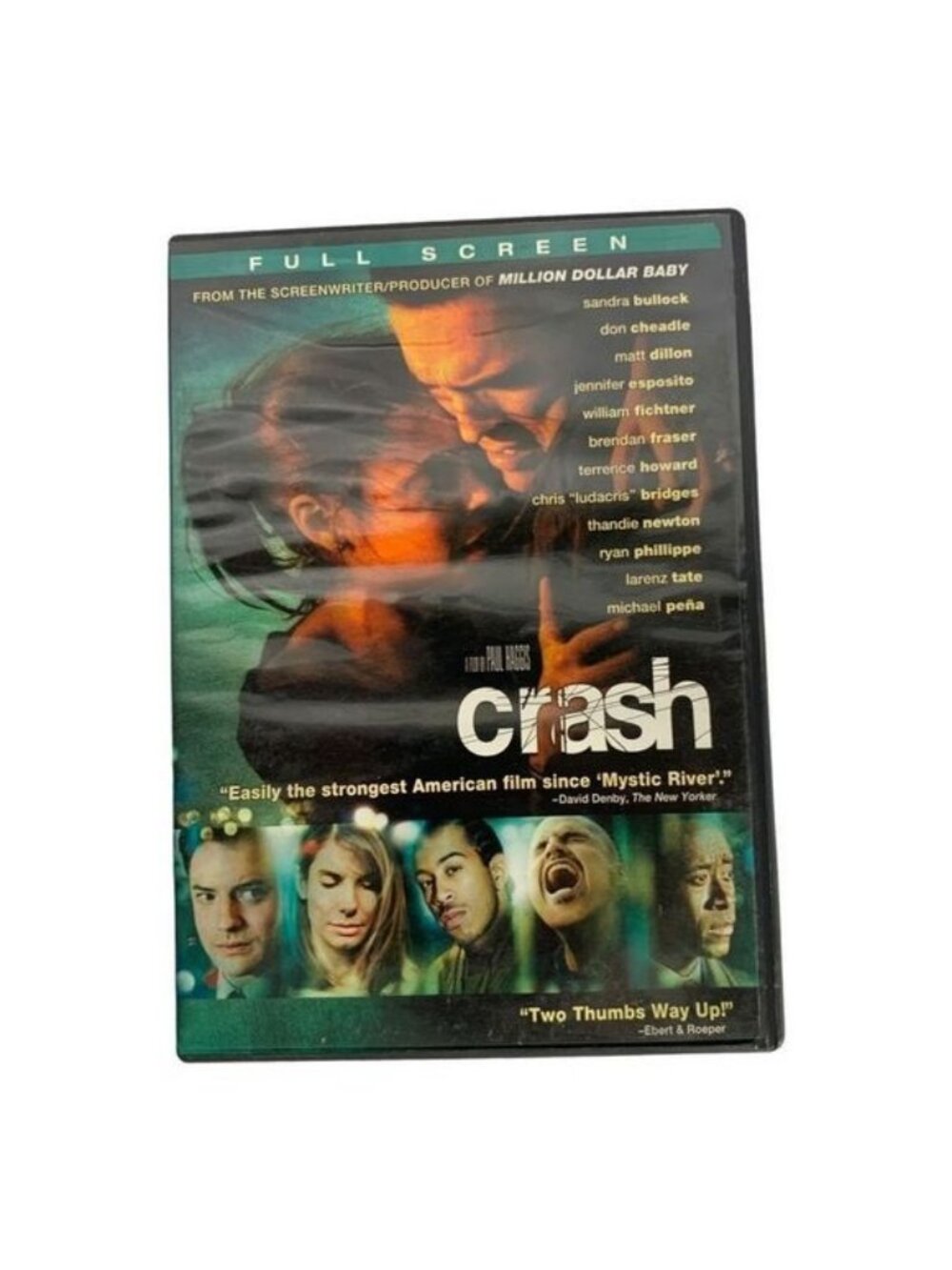 Crash DVD 2004 Full Screen Edition Drama Don Cheadle Sandra Bullock Lionsgate Fi